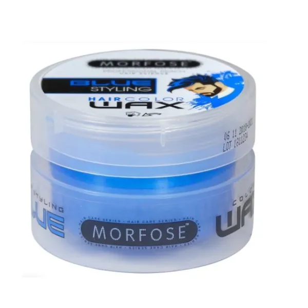 Morfose - Blue- Hair Colour Wax - Hair Styling Products - 100 ml