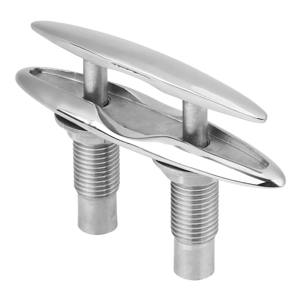 316 Stainless Steel Double Deck Boat Mooring Dock Cleat 6"