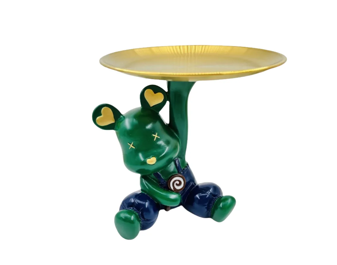 Resin Bear Ornamental Tray