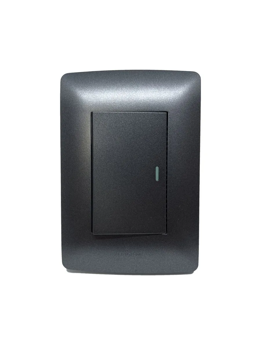 MrUL-1 Lever 1 Way Light Switch for 2 X 4 Electrical Box X 2pcs - BLACK