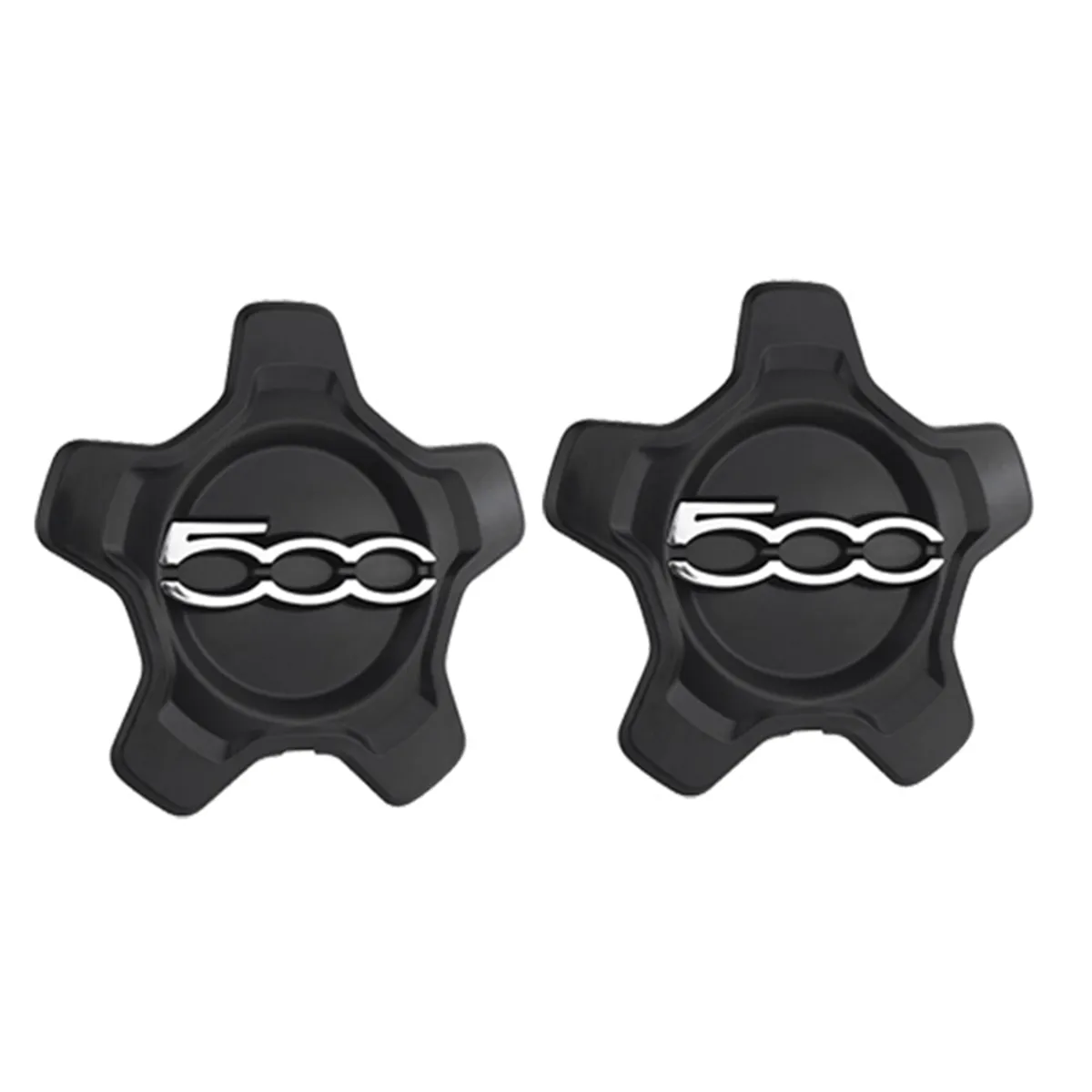 2 Pcs Car Wheel Center Cap Cover for 500 x 2016-2022 Compatible with Fiat