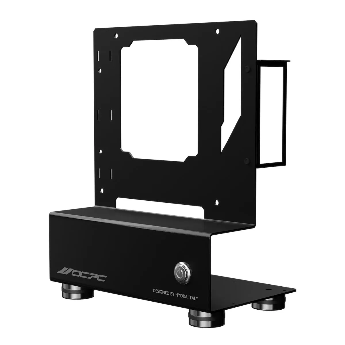 OCPC Mini2 M-ITX SFF Open Air Computer Chassis - NO PSU - Supports SFX PSU - Black