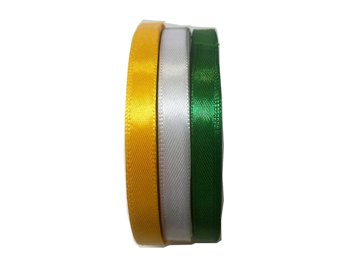 Satin Ribbon - 10mm Width - Springboks - Bows and Wrapping -60m