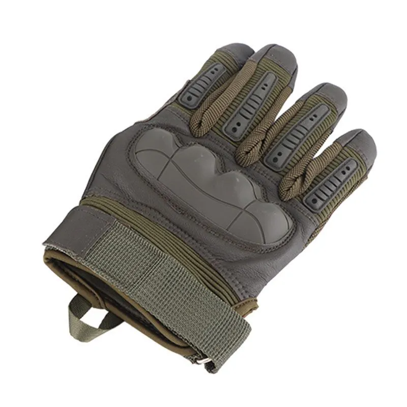 Motorcycle Gloves XL Green Hard Knuckle Breathable Anti Slip
