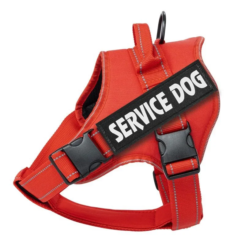 Medium and Large Dog Vest Harness - Red