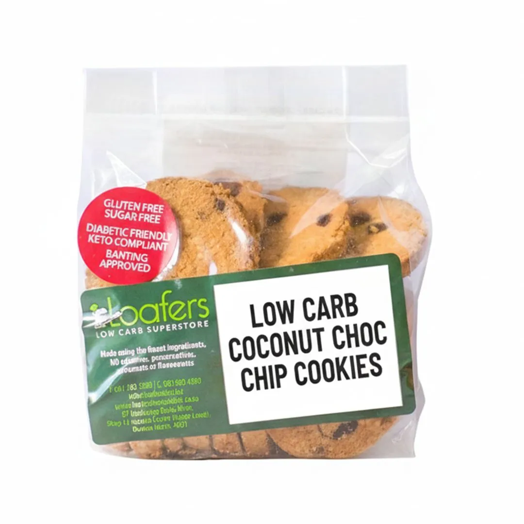 Loafers Low Carb Choc Chip Cookies - 4 Packs