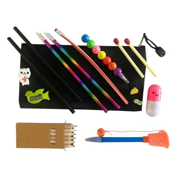 Rainbow Dreams Stationery Set for Kids! - Black