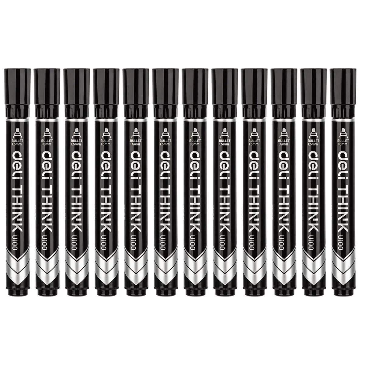 Permanent Markers 12pcs - Black