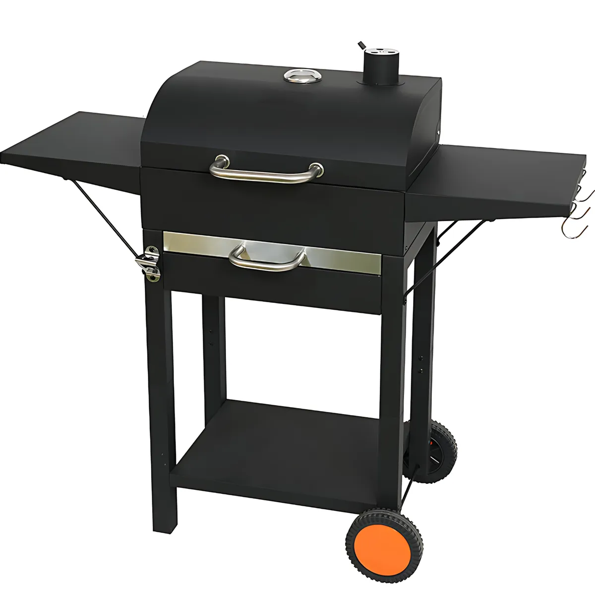 Charcoal Braai Outdoor BBQ Grill Portable Charcoal Grill - Black