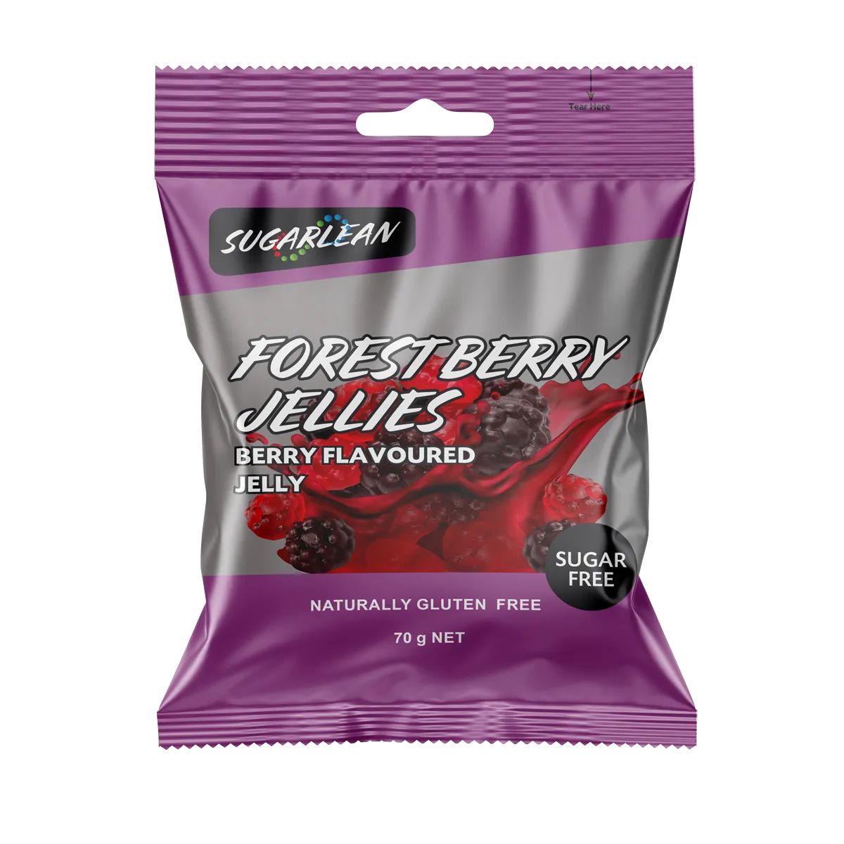 Forest Berry Jellies - 10 Packs of 70g - Sugarlean