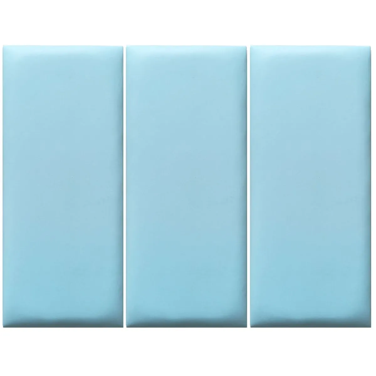 3 Piece 3D Wall Sticker Self-Adhesive Waterproof Wallpaper Headboard - Blue