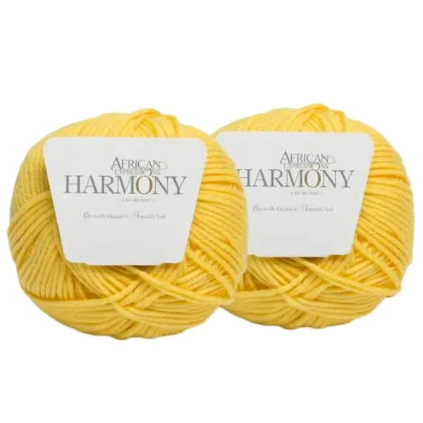 Merino Wool Yarn - Harmony ( 2 x 50 g pack) - 2022 Yellow