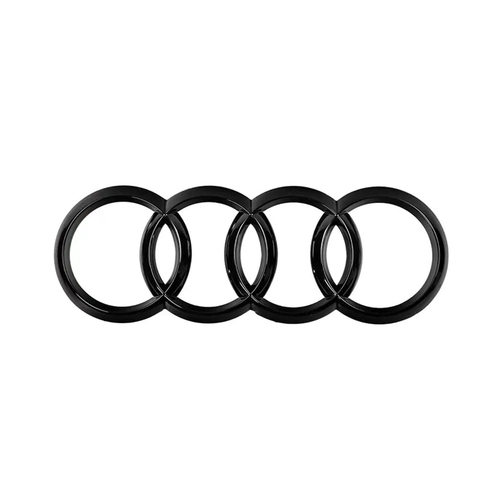 Audi 4 Rings Rear Badge Cover-Glossy Black(4RC-AD-205-GBK)