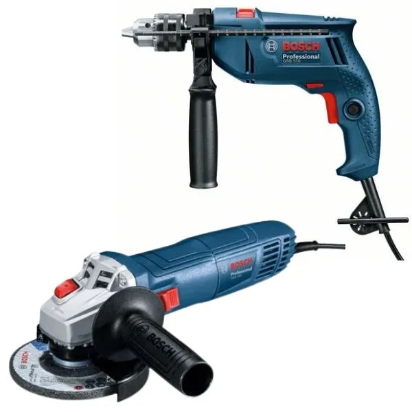 Bosch - Impact Drill (GSB 570) With Angle Grinder (GWS 700)