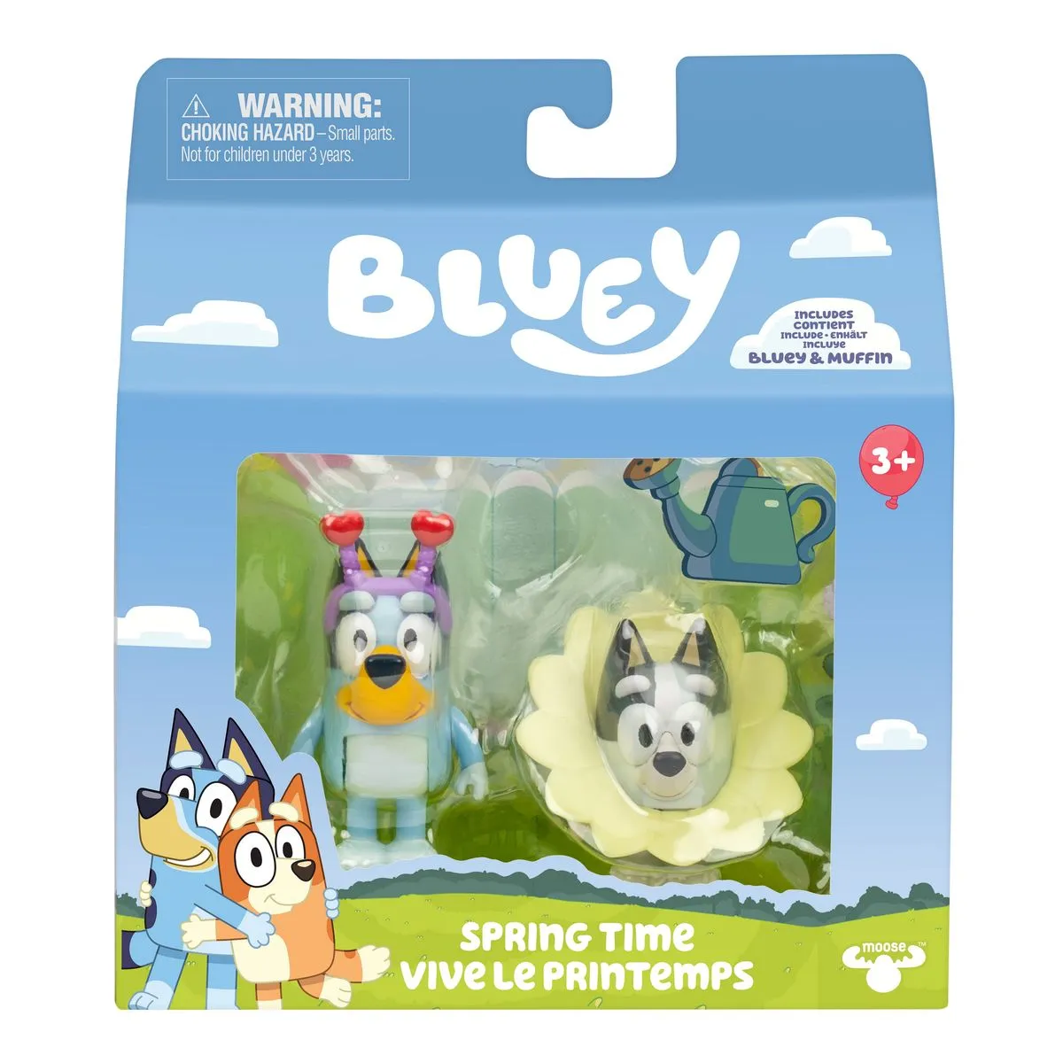 Bluey S13 Figure 2 Pack -  Bluey & Muffin Springtime