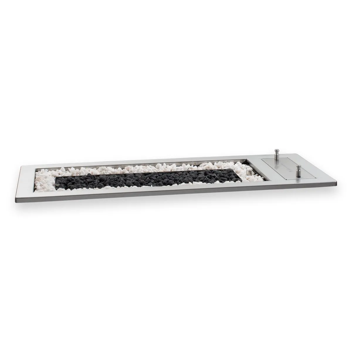 Drop-in 1000 Gas Fireplace - Stainless Steel