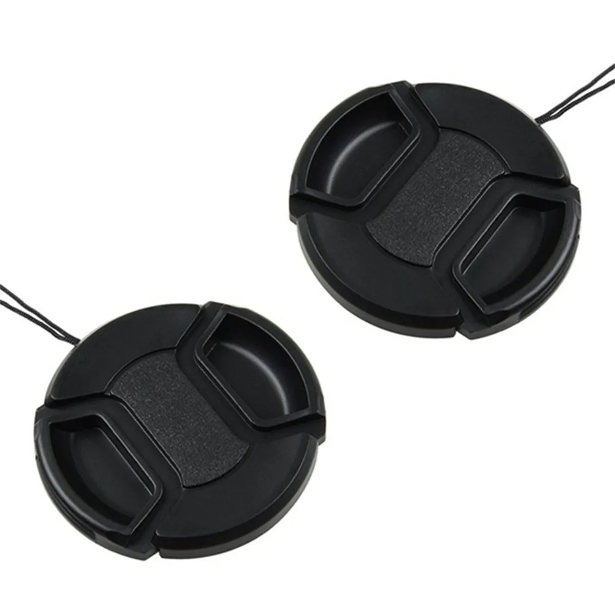 2pcs 58mm Lens Cap Cover for Canon Rebel XTi XSi XS T1I T2I Home Decor
