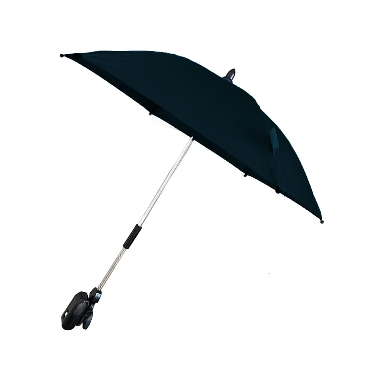 Baby Stroller Parasol with Clamp Universal Umbrella Foldable Sun Shade - Black