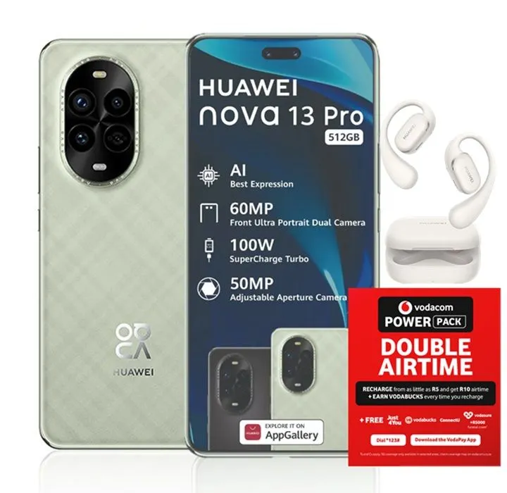 HUAWEI Nova 13 Pro 512GB LTE Dual Sim - Green + FreeArc + Vodacom SIM Card