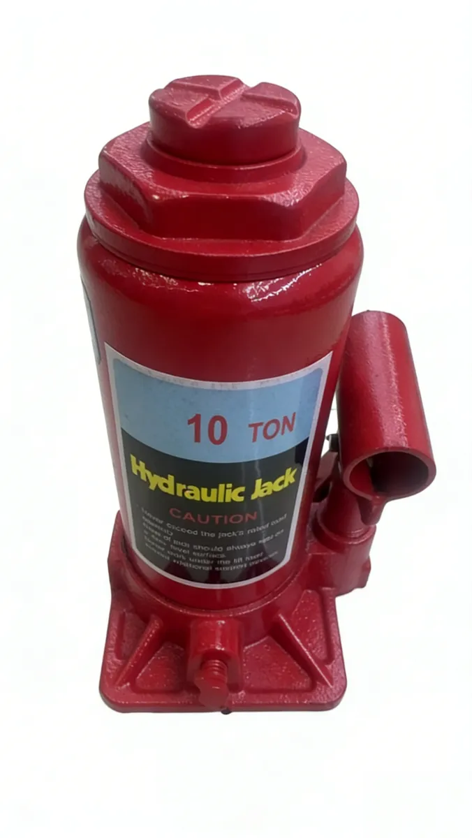 10T Hydraulic Floor Jack, Heavy Duty Red Metal Car Lift, High Capacity