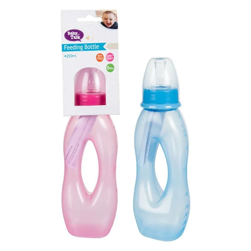 Baby-Feeding-Bottle Plastic - 250ml Bagel - 4 Pack