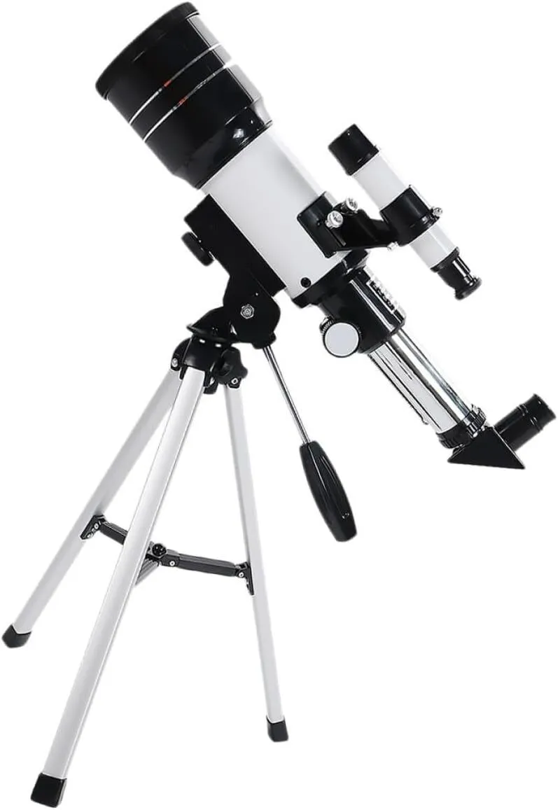 70mm Refractive Astronomical Telescope with Adjustable Monocular Eyepiece
