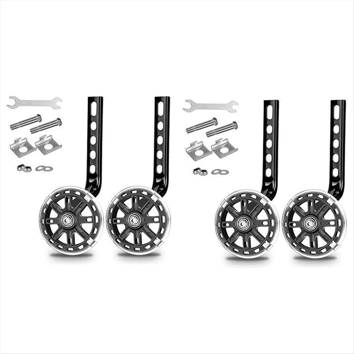 Kids Bike Training Wheel Stand Kit for 12/14/16/18/20 Inch Kids Bikes Black