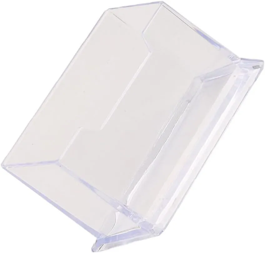 Acrylic Business Card Holder 8pcs Plastic Display Rack Desk Organizer