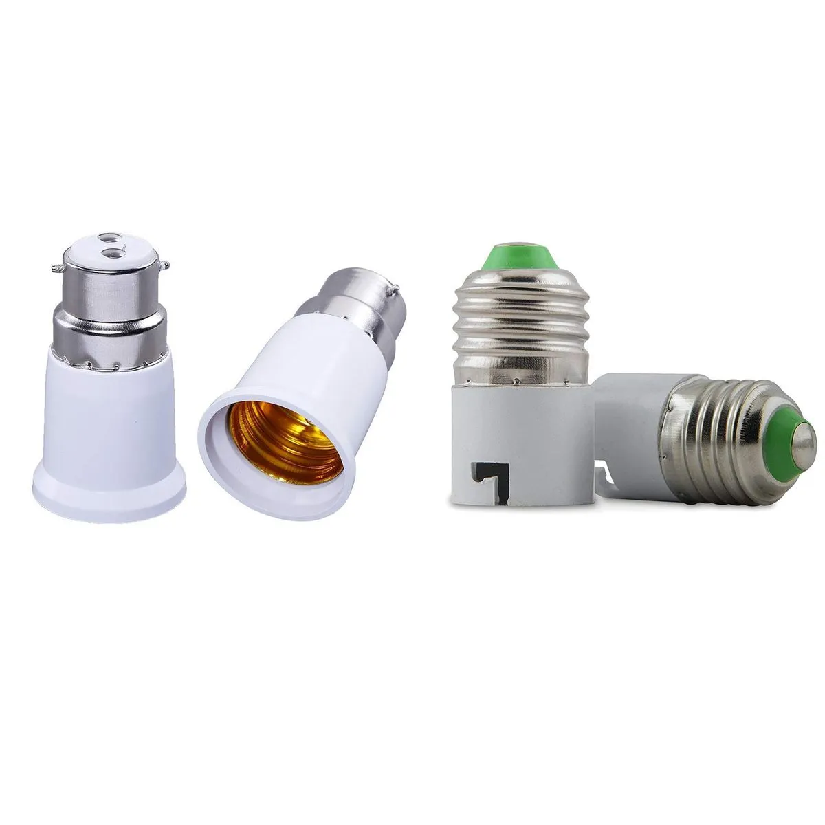 4 Pieces B22 To E27 Adapters Lamp Holder