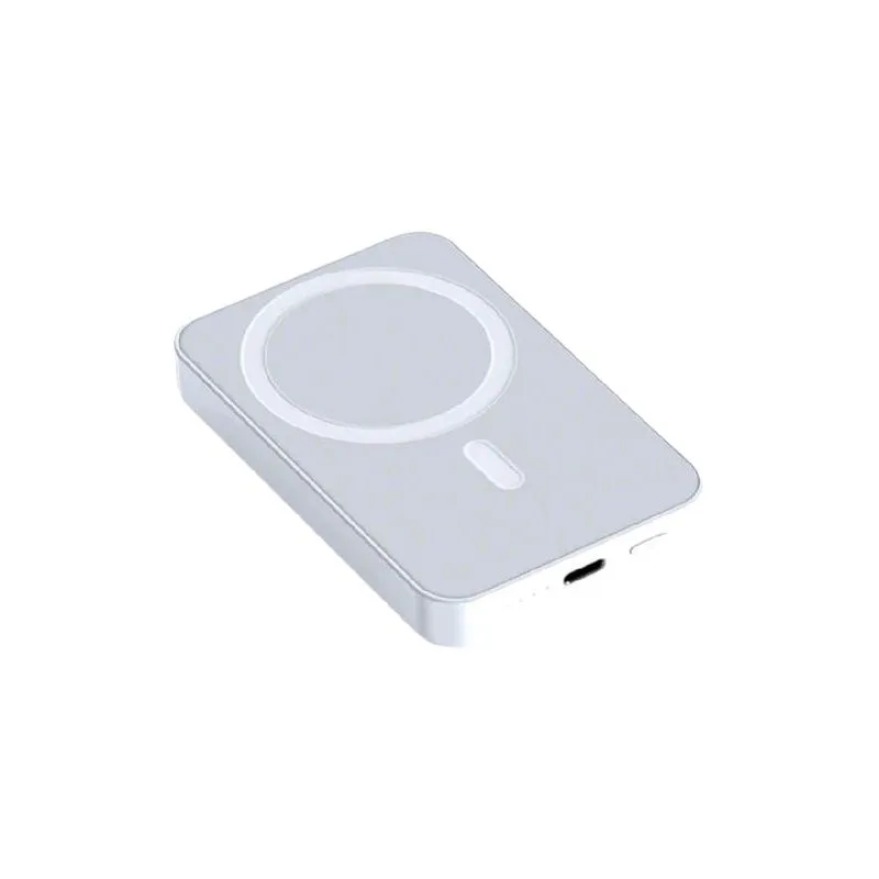 10000mAh Magnetic Wireless Power Bank, 20W Fast Charge, Ultra-Slim & - White