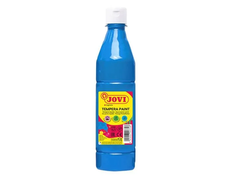JOVI Liquid poster paint 500ml - Cyan Blue
