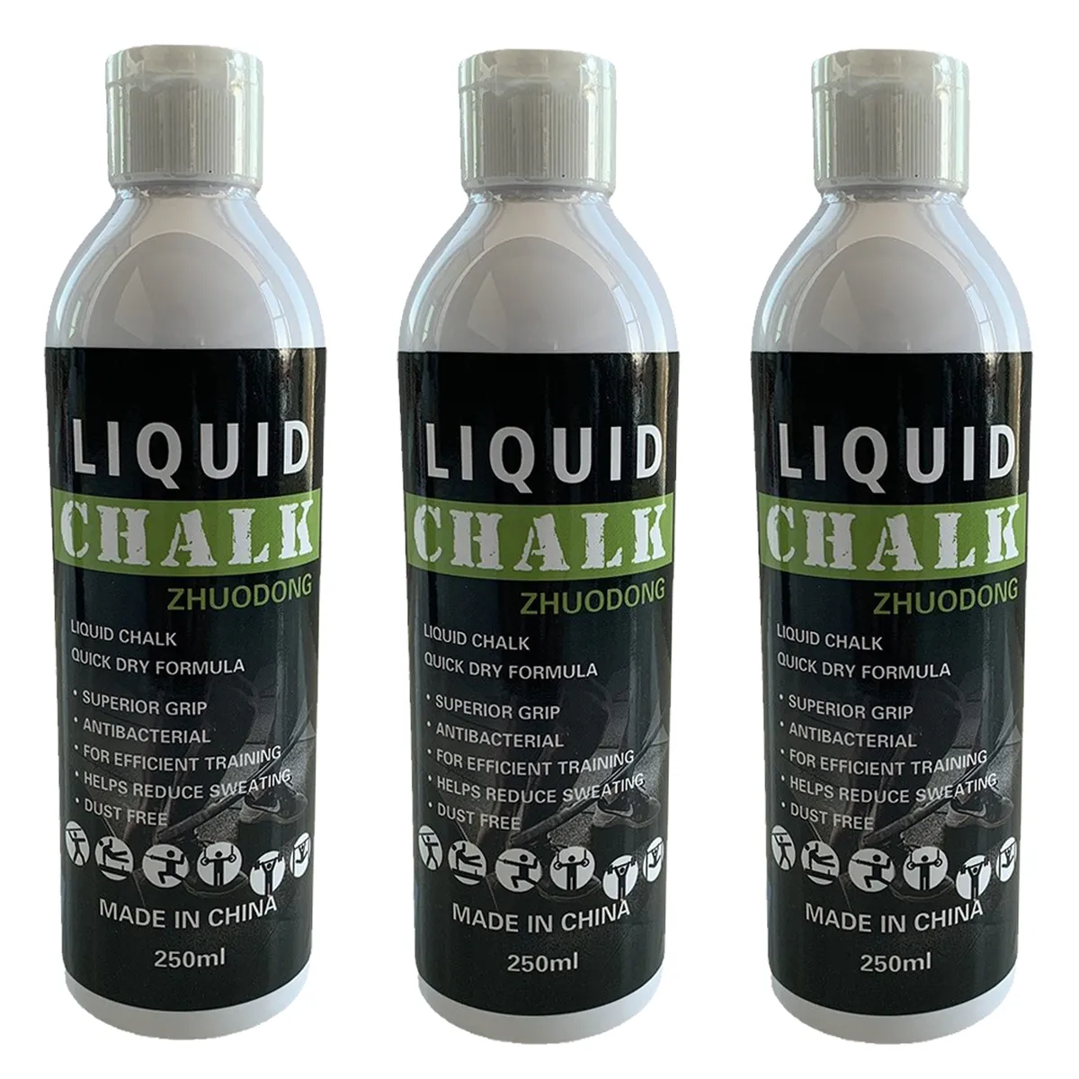 3 Pack Liquid Chalk for Lifting and Climbing Weightlifting Liquid Gym Chalk