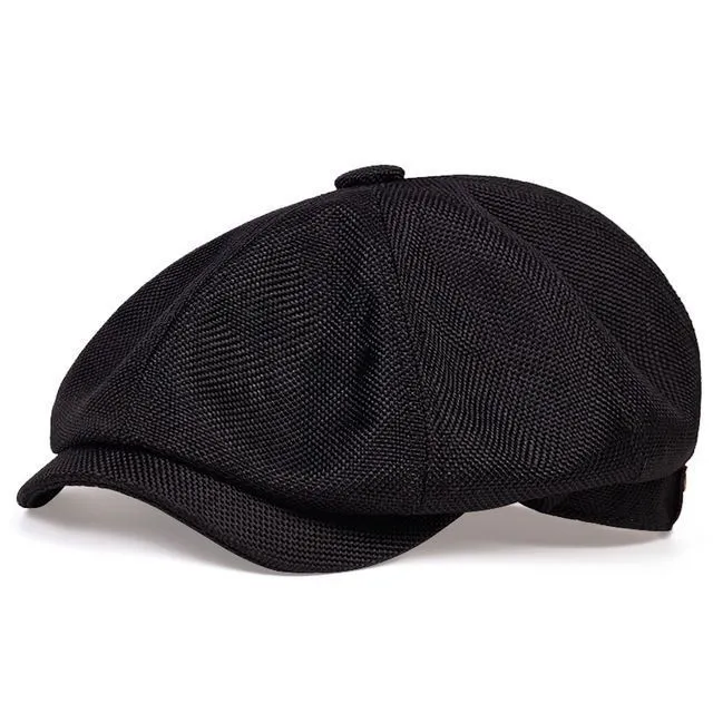 Men's Casual Retro Beret - Black
