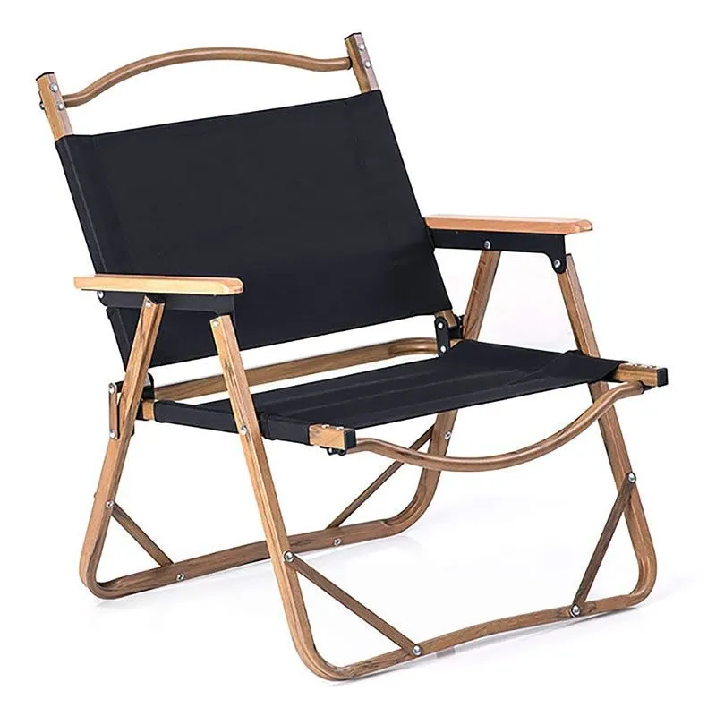 Portable Outdoor Folding Camping Chair - Black
