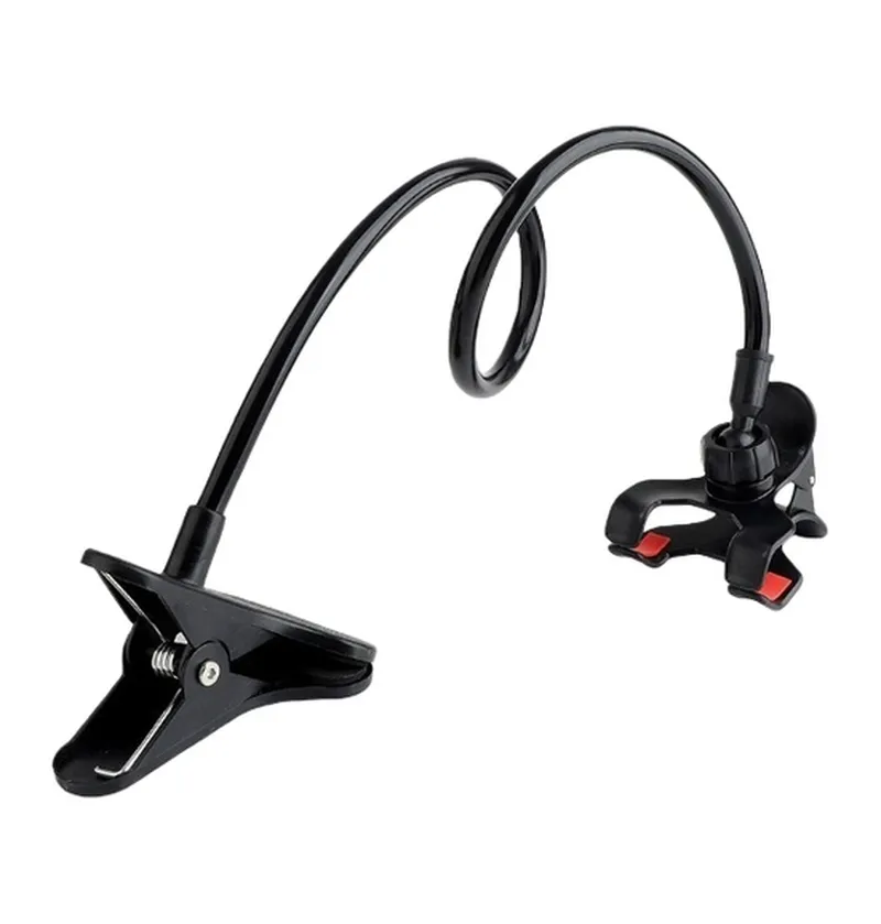 Universal Flexible Phone Holder Compatible with Smartphones - Black