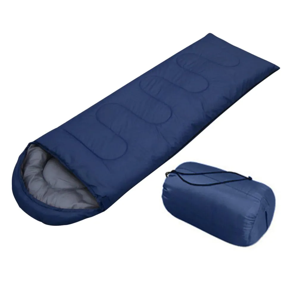 Outdoor Camping Travelling Sleeping Bag - Navy Blue 