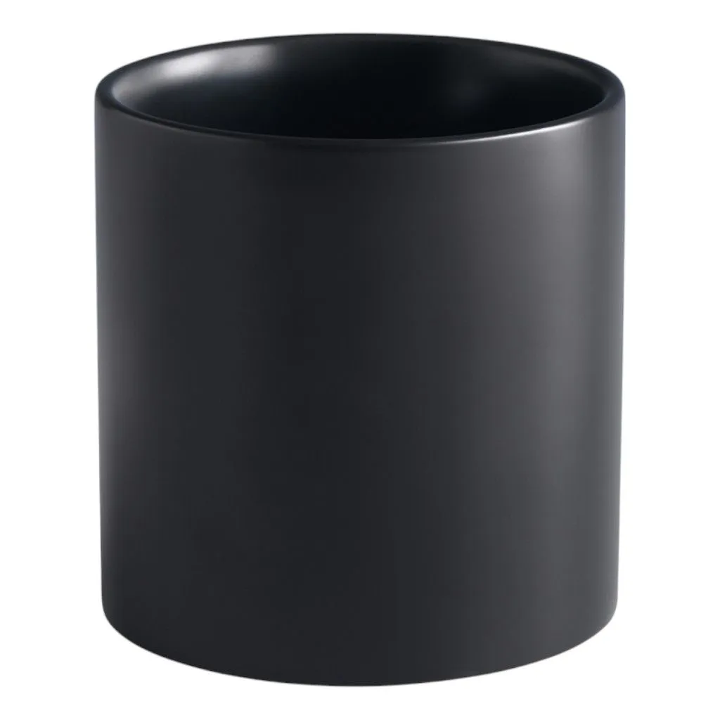 2 Pack - European Style Ceramic Flower Pot - Black