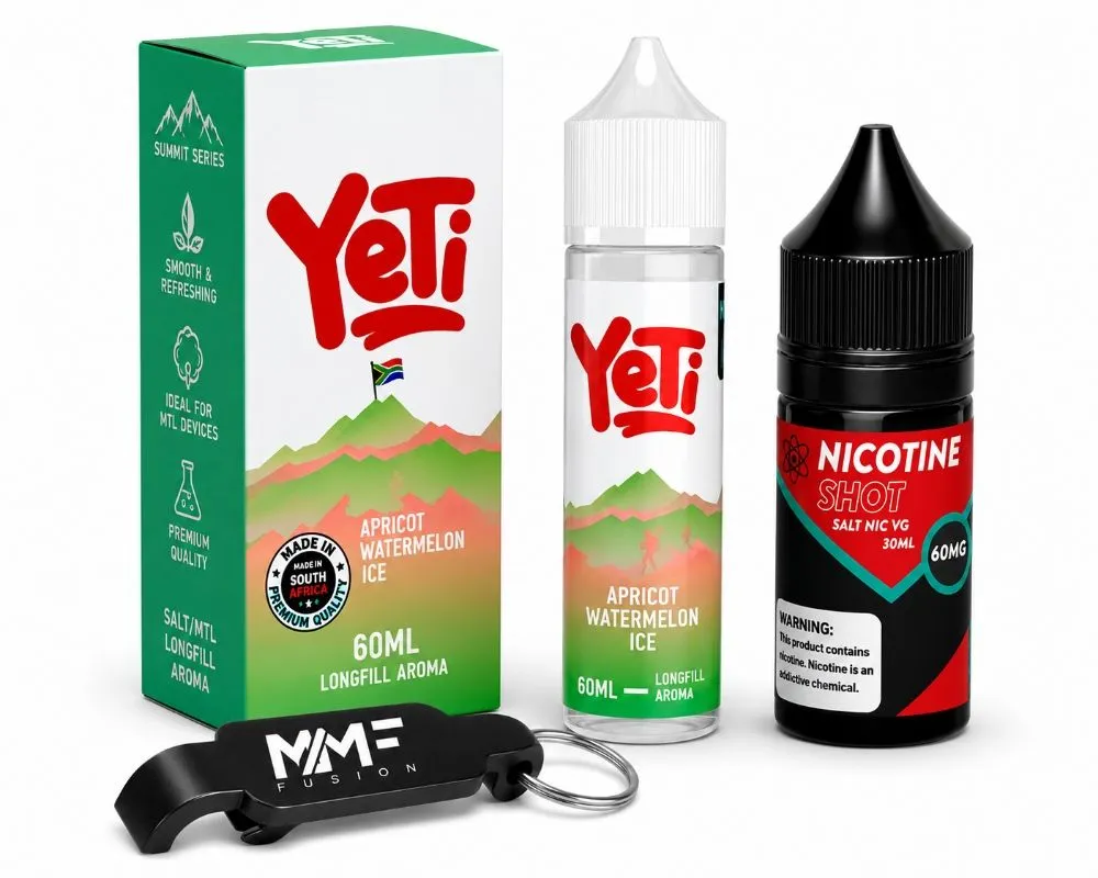 Yeti Series MMF E-Liquid 60ml Juice 30mg - Apricot Watermelon Ice
