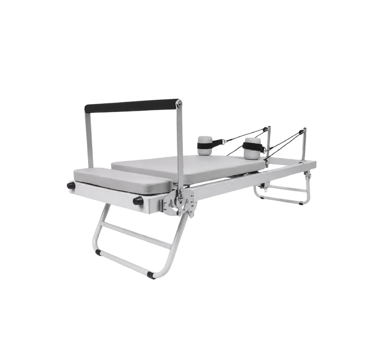 Boss Foldable Pilates Reformer Machine With Adjustable Resistance Cords