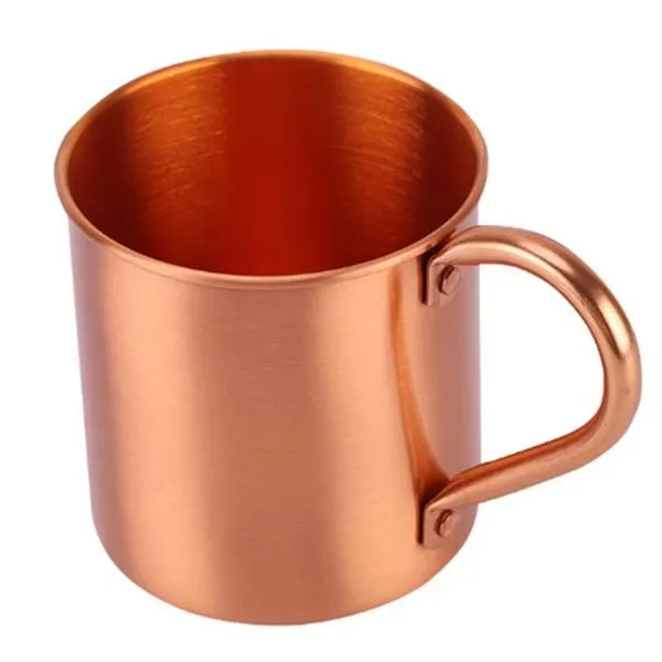 450ml Pure Copper Cup Water Glass Moscow Mule Cup Straight Body