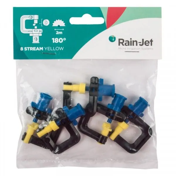 Rainjet - Micro Mister Head - Yellow - 5 Pieces Per Pack - 5 Pack