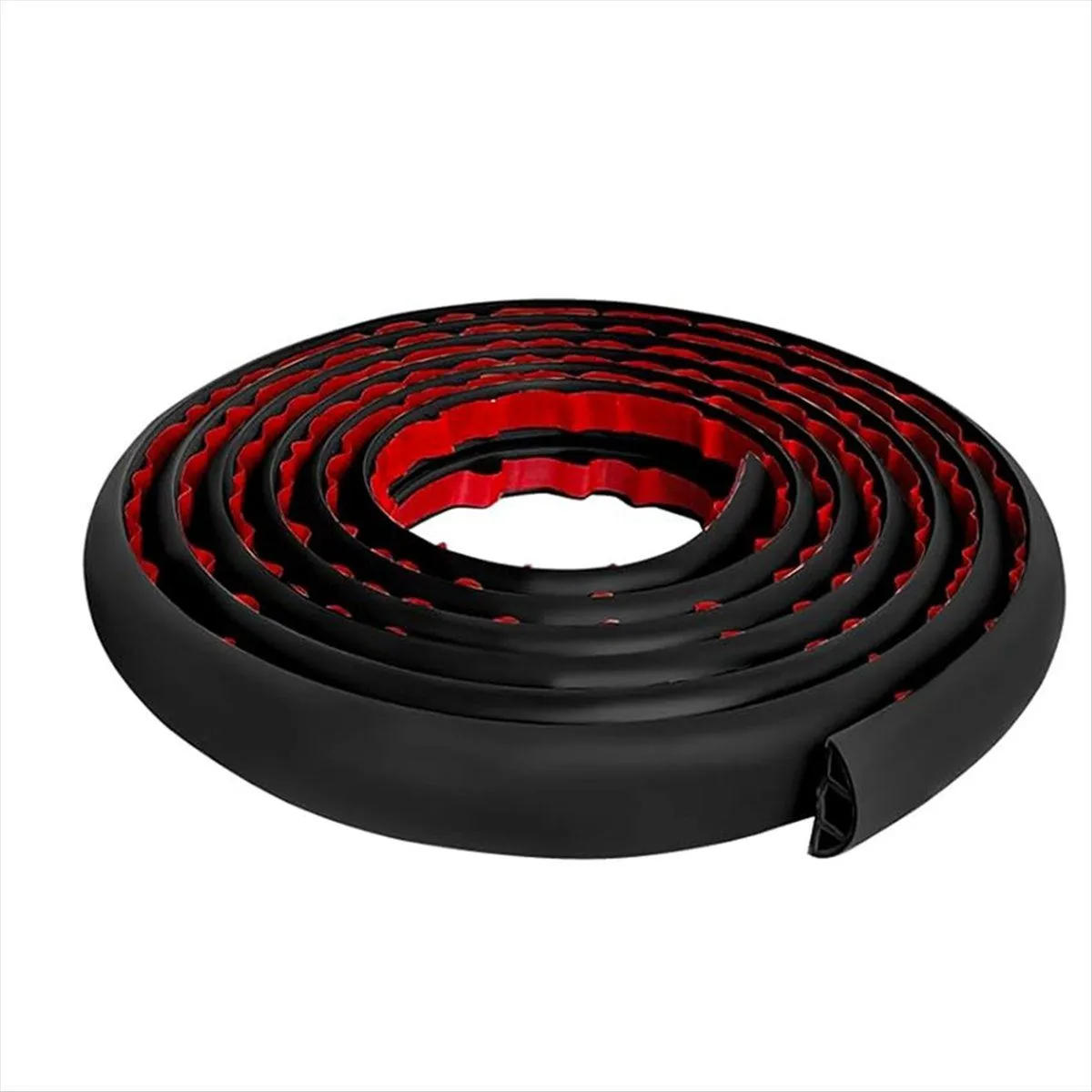 Floor Cord Cover Self Adhesive Cord Hider Power Cord Protector Black
