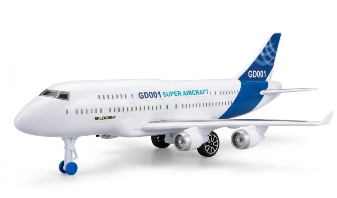 GD001 Inertia-Powered Passenger Airplane Toy for Kids
