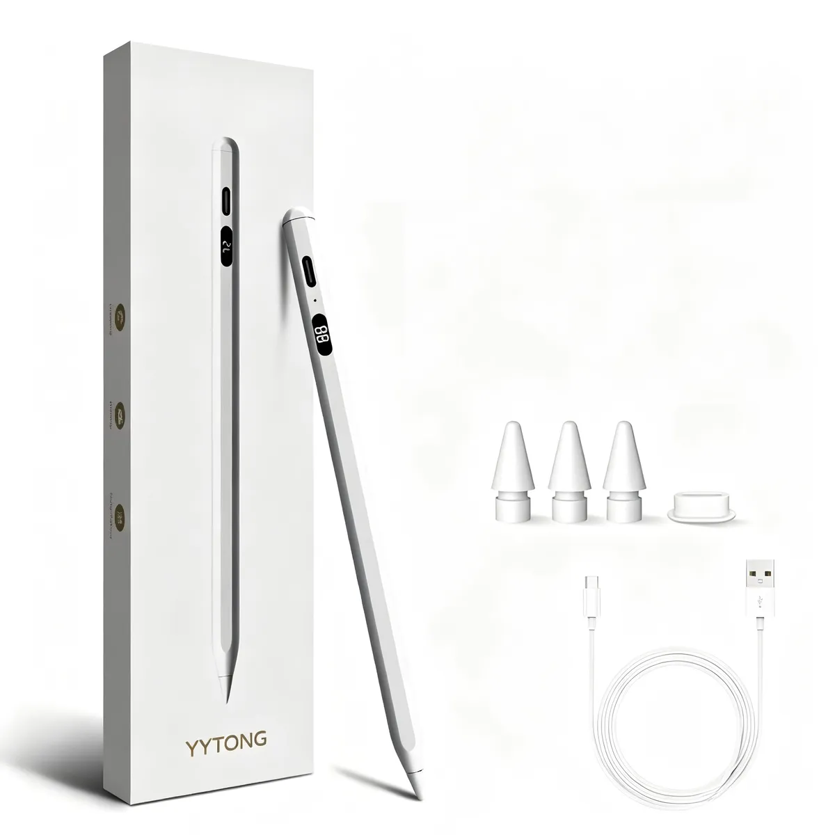 Stylus-Compatible with Apple Pencil for iPad 2018-2026, LED Power Indicator