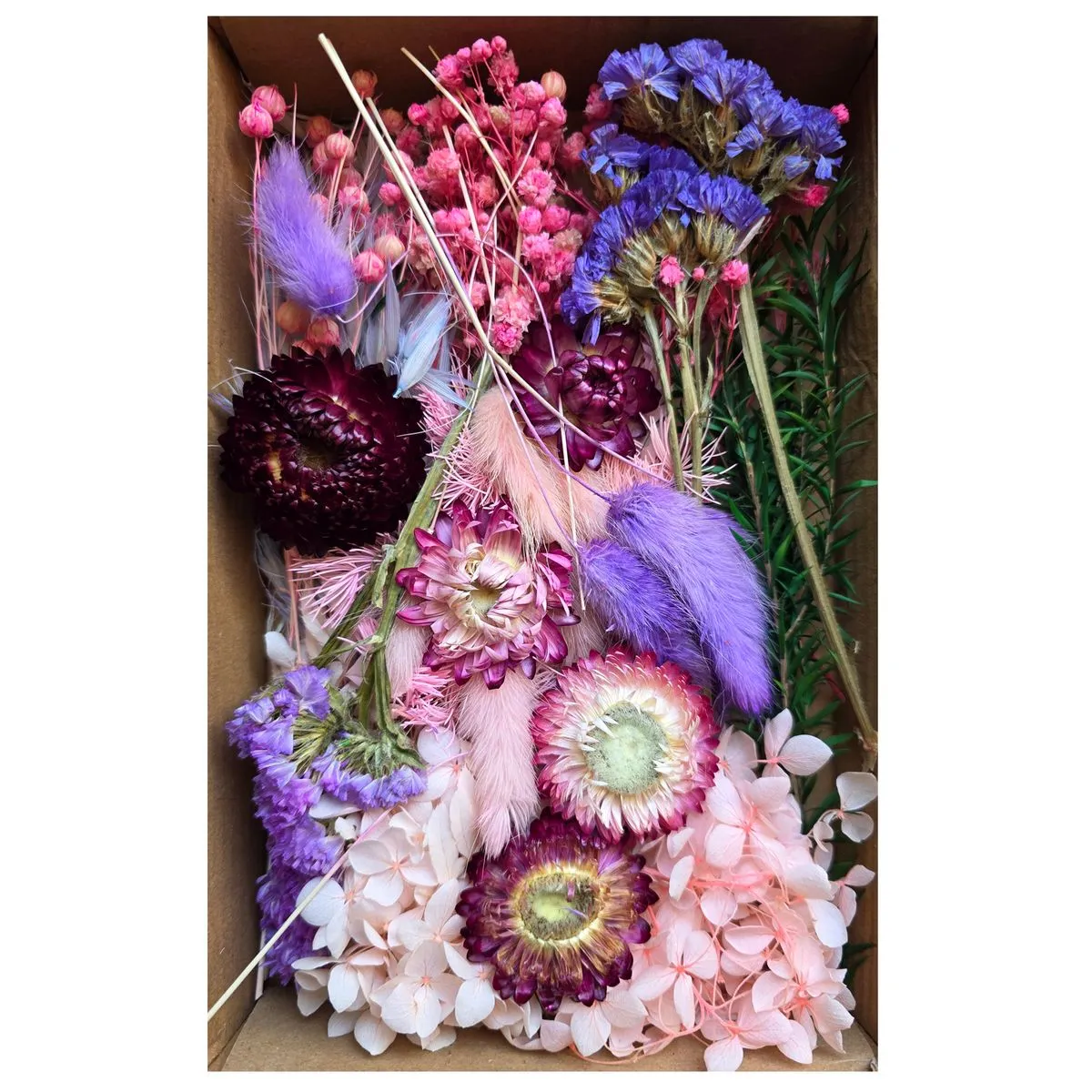 Mixed Dried and Preserved Flowers Variety Pack for Resin and Crafts - Pink