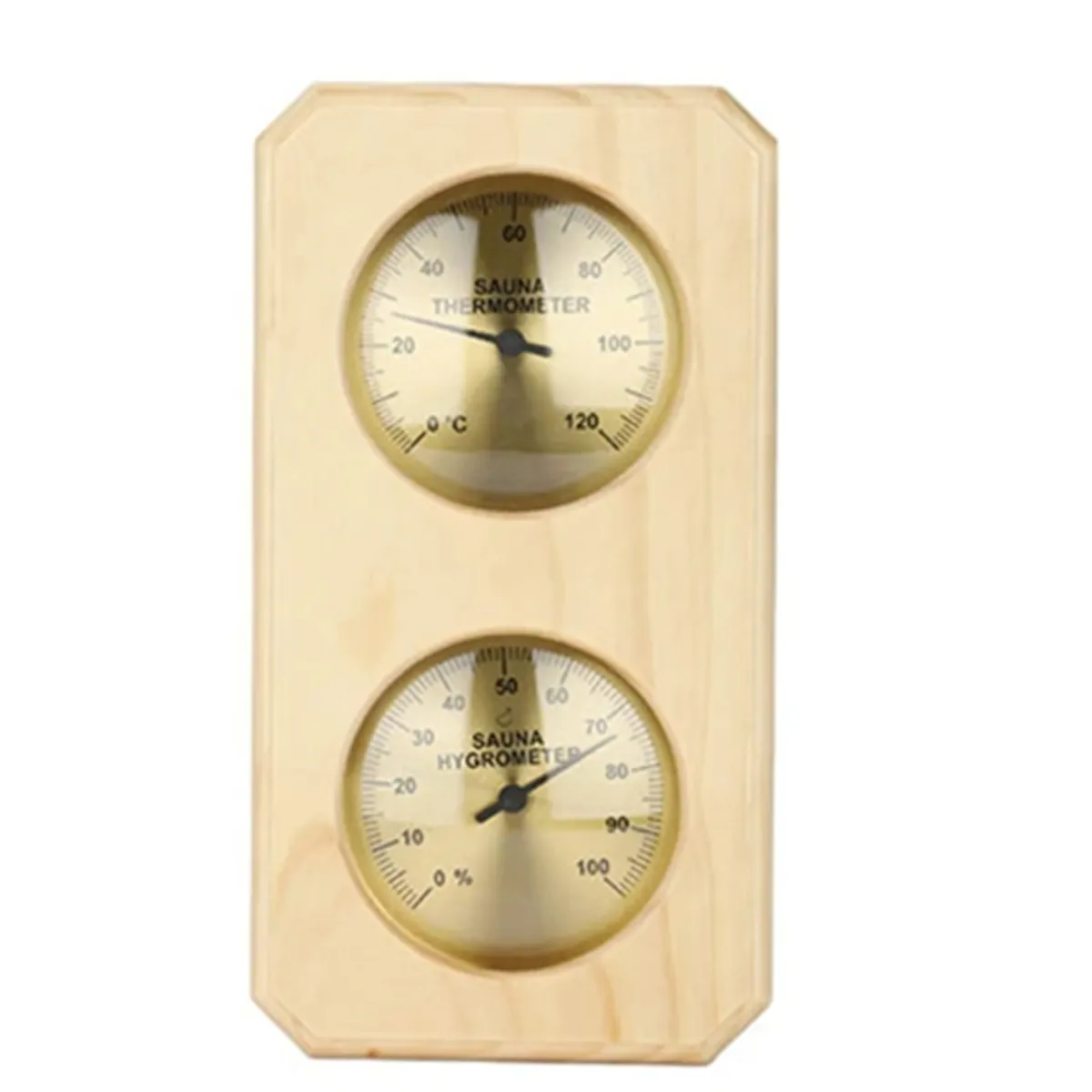 2 In 1 Wooden Sauna Hygrothermograph For Hotel Or Sauna Room