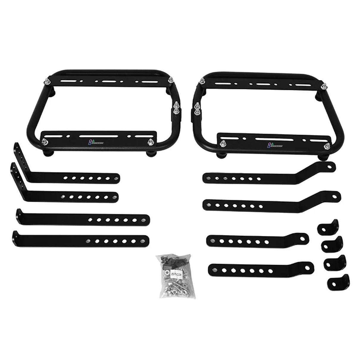 Universal Mounting Motorcycle Side Rack Pannier Rack Set Case Box Bracket