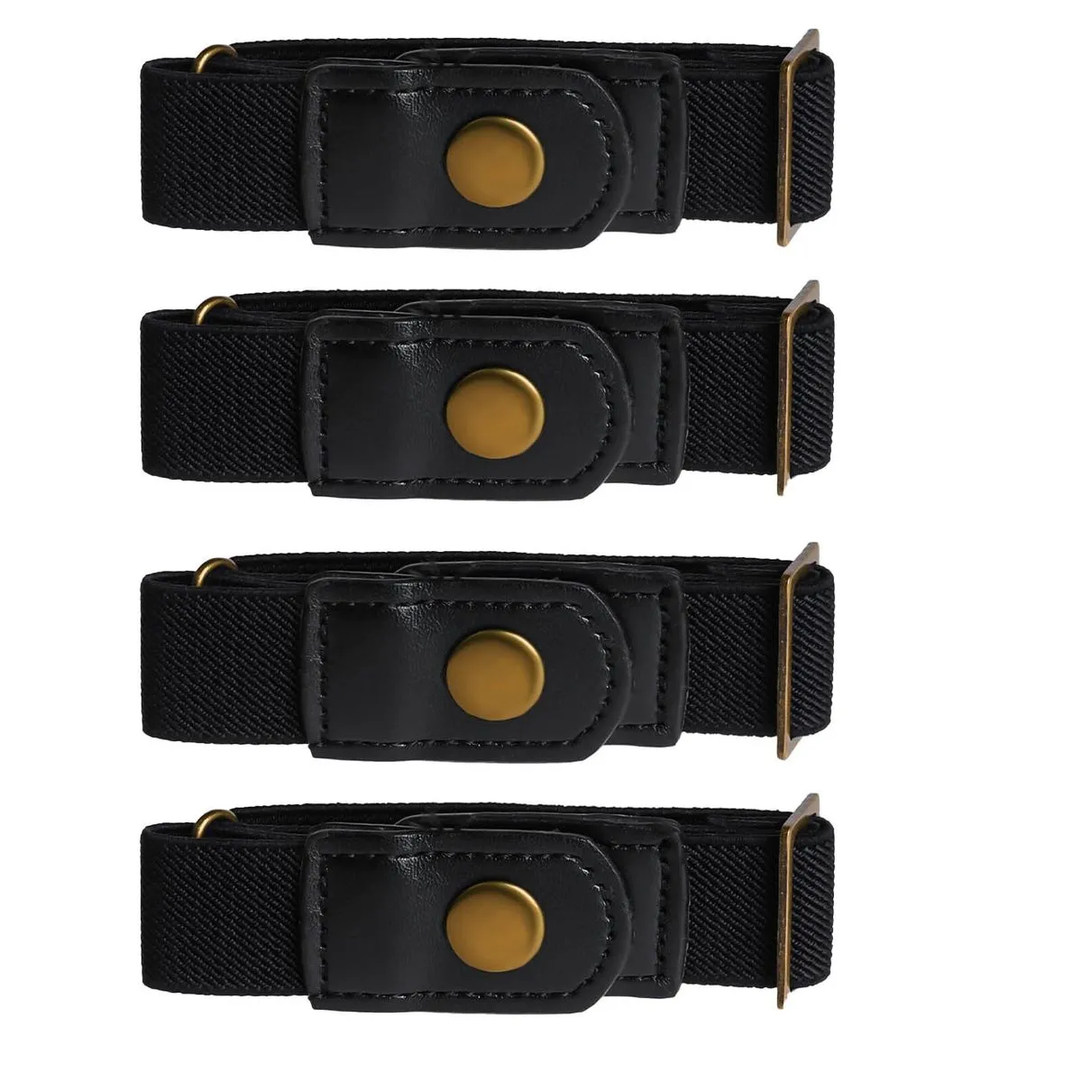 Buckle Free Invisible Waist Belt, Hidden Elastic Belt for Unisex - 4 Piece