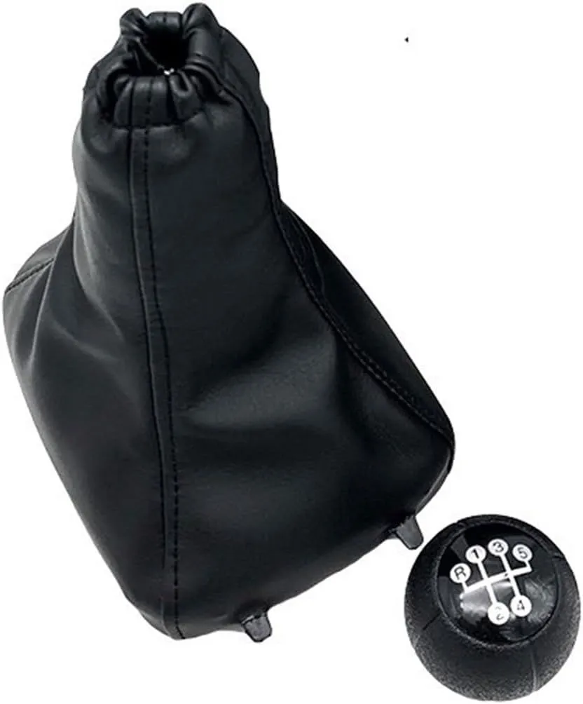 5 Speed Gear Knob with Leather Boot Compatible with Opel Corsa B & C, Vectra B, Astra G F