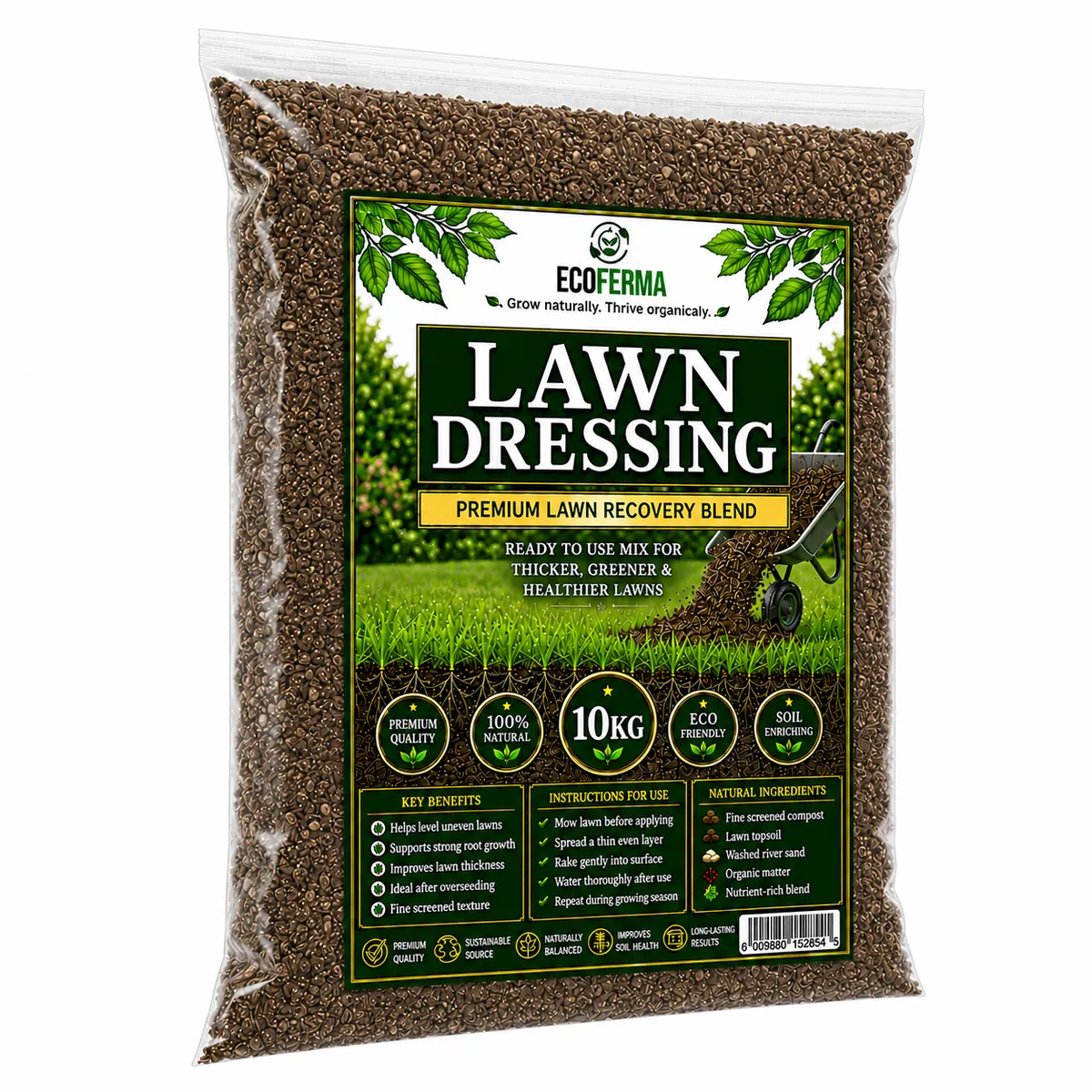 Lawn Dressing 10 kg - Premium Lawn Recovery Blend